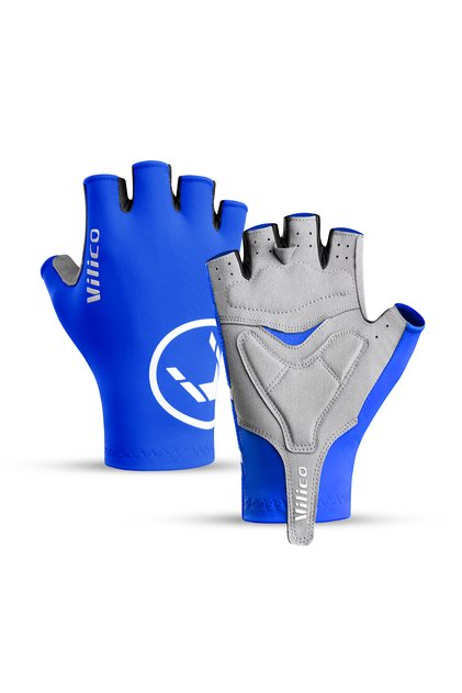 S A0075-BU VILICO Cycling Gloves Summer MTB Bike Gloves for Men Biking Gloves Gel Padded Half Finger