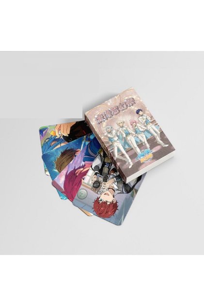 Random Cover 50 Pcs/Set HD Photocard Collection - Game Ensemble Stars Laser Lomo Cards Featuring Sen
