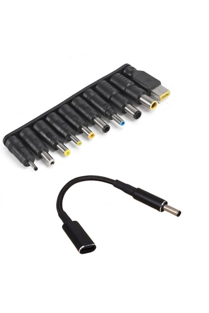 1 SET NEW Type C Laptop Power Adapter Connector Plug 65W USB Type C to Universal Laptop Charger Jack