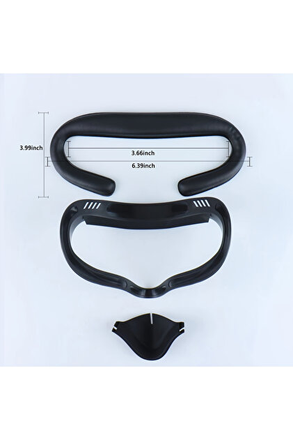 black PU Leather Replacement Widen 3D Shaped Facial Interface Bracket Accessories For Oculus Quest 2