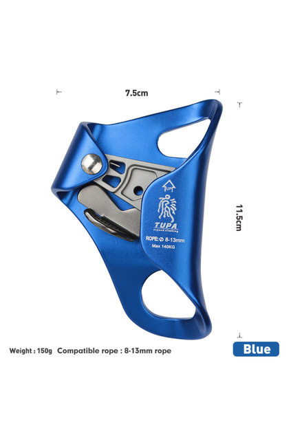 Blue Climbing Chest Ascender Outdoor Rock SRT Professional Device Mountaineer Chest Ascender Climbin