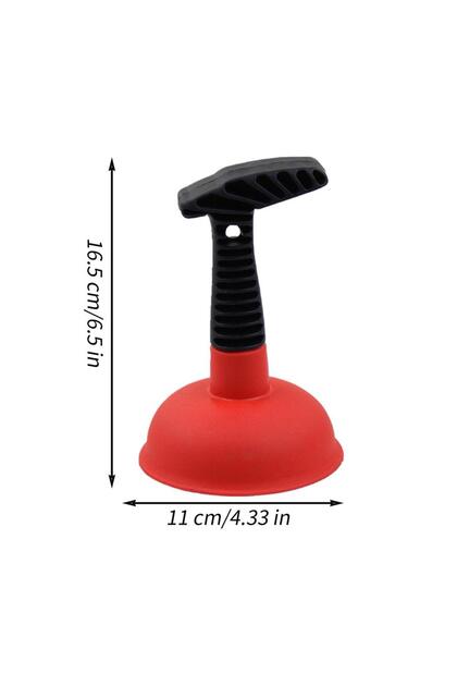 Random Color Powerful Drain Plunger - Heavy-Duty Unblocker for Clogged Toilets, Showers, Bathroom Si