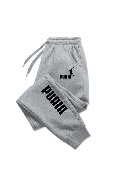 L GREY Mens Print Pants Autumn/Winter New In Men's Clothing Trousers Sport Jogging Fitness Running T
