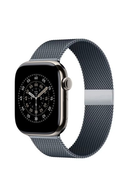 42 44 45 49 S11-46mm Space gray 3 Milanese loop strap For Apple Watch band 11 46mm 44mm 40mm 41mm 42