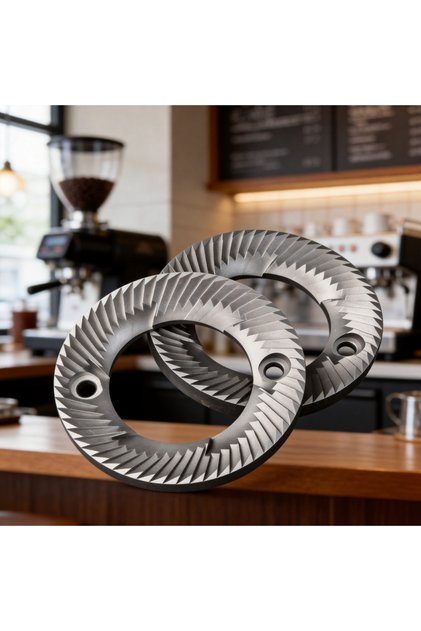 60mm Flat Burrs Compatible With Mazzer Super Jolly & DF64 Grinders Replacement Burrs Set for Espress