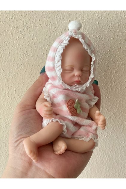 Silicone Girl A OtardDolls 1 Pc Lifelike Mini Silicone Reborn Doll Handmade Bebe Newborn Doll Girl F