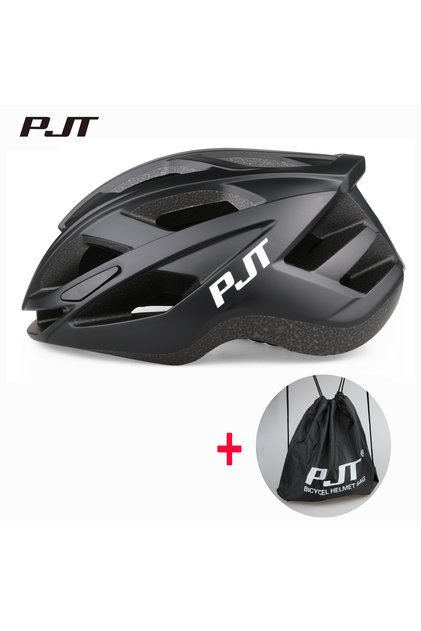 L(56-61cm) 028-Black-Bag PJT Cycling Helmet Man Women Road Mountain Bike Helmet Outdoor Bicycle Skat