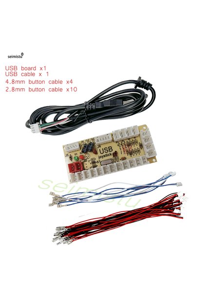 1 player 2.8-4.8 DIY Arcade USB Zero Delay Encoder PC to Joystick Arcade Rocker Circuit Board Contro