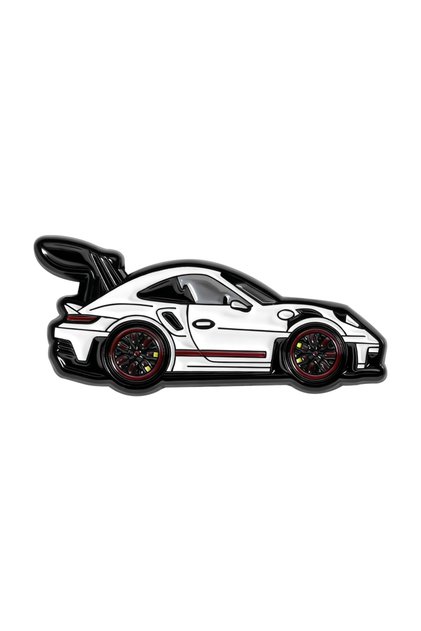 MJ378 Cool Sports Car Badge Golf Ball Hat Clip Metal Enamel Pins Retro Porsche GT3RS Shape Golf Cap