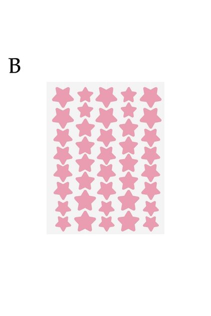 Pink 40pcs Pimple Patches Colorful Star-Shaped PE Pimple Patches For Ance Cute And Invisible Pimple