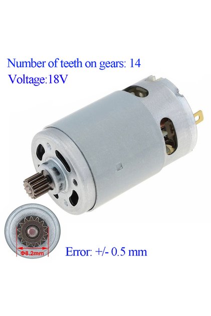 18V MOTOR Power Tool Accessories RS550 Brushed Motor 14 Teeth 18V For Bosch For DeWalt For Makita Dr