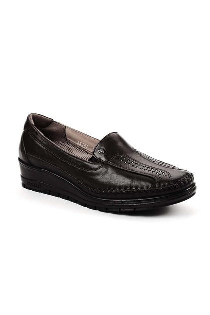 Moriza 25182 Black Genuine Leather Women's Shoes