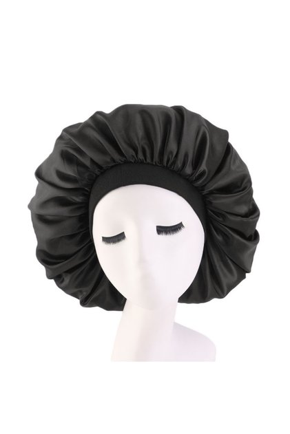 New Women Extra Large Satin Sleep Cap Silky Bonnet Daily Cap Protect Hair Treatment Hat Curly Spr...