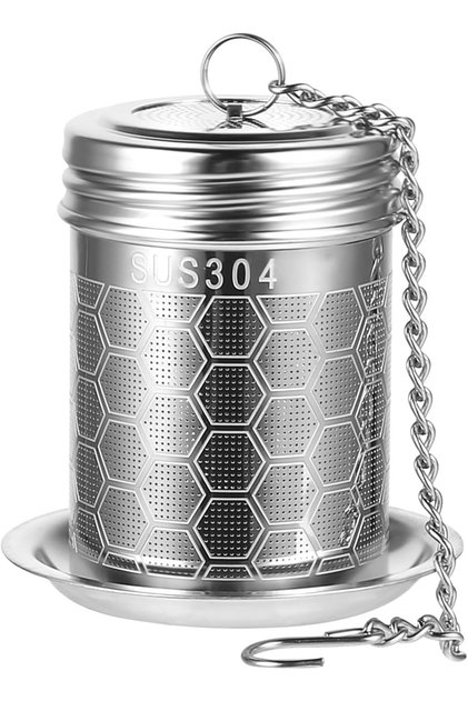 S Silver 304 Stainless Steel Tea Strainers Set: Extra Fine Mesh Tea Infuser for Loose Leaf Tea - Upd