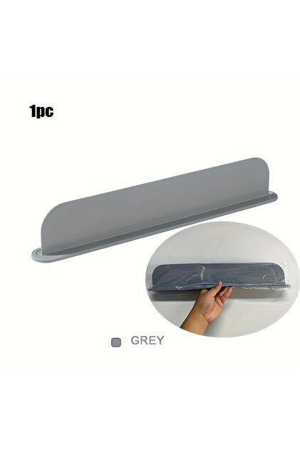 grey Silicone Sink Splash Guard with Suction Cups - Water Barrier for Kitchen, Lab & Dishwashing Bas