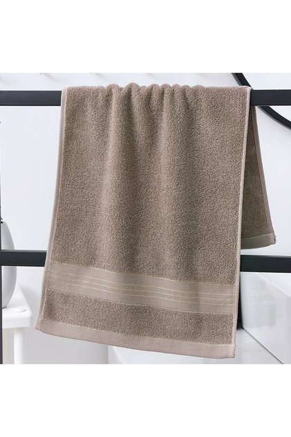Brown Soft Pure Cotton Face Towels, Highly Absorbent Quick Dry Towels for Bathroom Spa Hotel Home Da