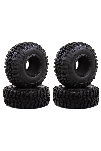 4pcs 115*45MM 1.9' Rubber Tyre Wheel Tires for 1:10 RC Rock Crawler Axial SCX10 II 90046 AXI03007 Tr