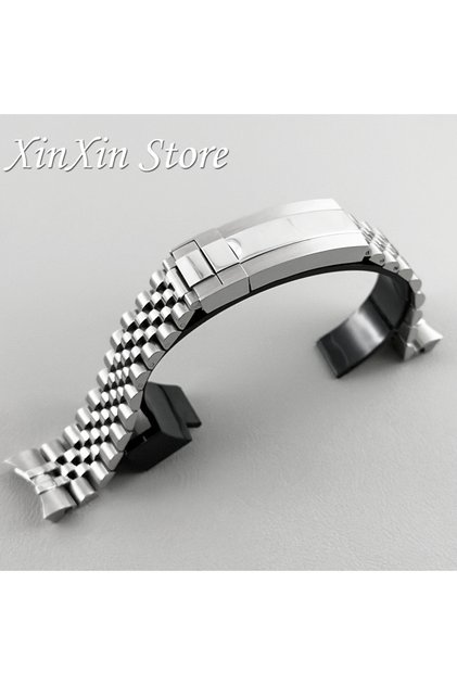 20MM Jubilee strap A 20mm Width 904L Solid Stainless Steel Strap Brushed Polished Oyster Jubilee Pre