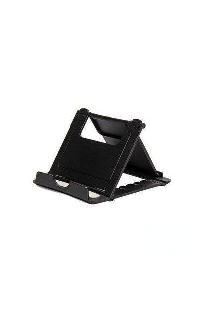 black Mini Creative Portable Universal Folding Plastic Phone Holder Tablet Computer Stand