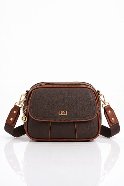 As 711 Long Strap Multi-Use Soft Leather Crossbody and Shoulder Bag Brown Taba