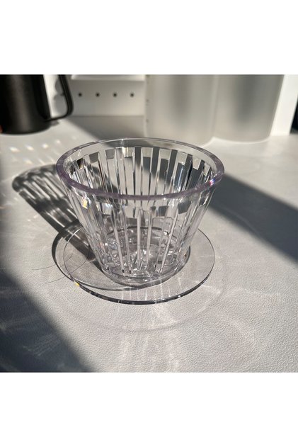 transparent 1pcs YRP Coffee Dripper B75 Basket Crystal Eye Pour Over Heat-resistant Coffee Filter 1-