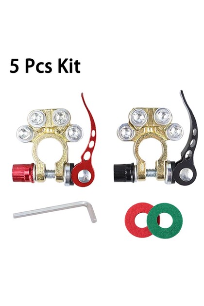 5 Pcs Kit 5/10 Pieces Car Battery Quick Disconnect Terminal Car Battery Connector Kit Universal Batt