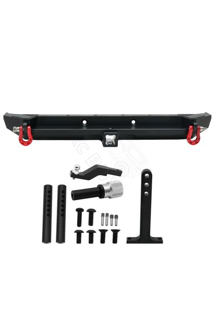 Rear Black 1/10 RC Crawler Axial SCX10 iii AXI03006 Jeep Gladiator JLU Wrangler Upgrade Parts Metal