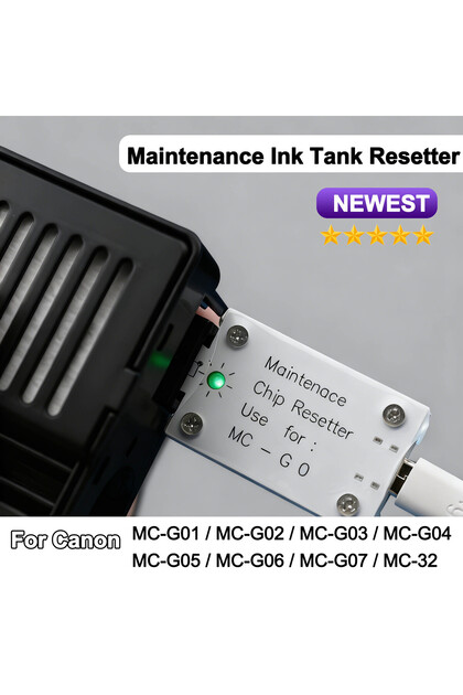 Chip Resetter For Canon MC G01 G02 G03 G04 G05 MC G06 MC G07 MC32 Waste Tank Chip Resetter for Canon