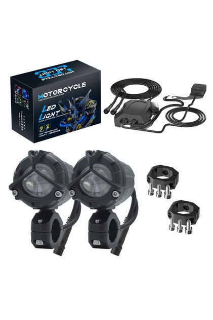 a set LED Fog Lights Spotlight Bar for Car Motorcycle ATV Work Light Headlight LED Projector Lens Of