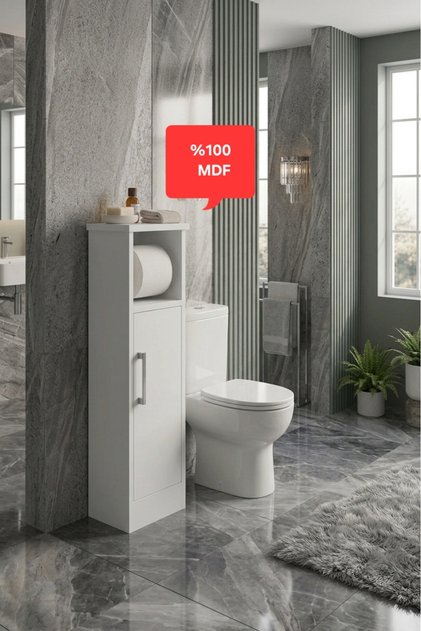 Çok Amaçlı klozet yanı Banyo dolabı