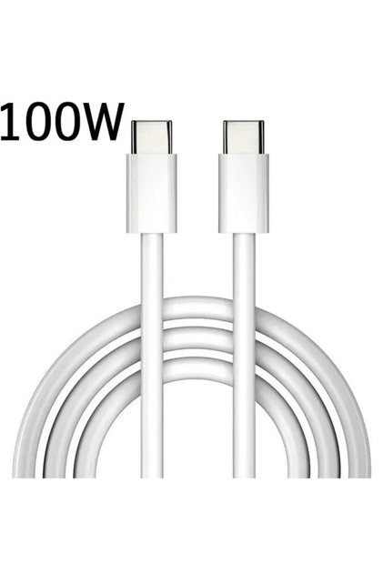 1m 100W White PD 100W USB C to USB Type C Cable Fast Charge Data Cable For Huawei Samsung Xiaomi Ma