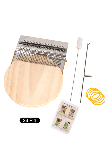 28 pins Hand Tapestry Wood Loom Weaving Frame Darning Machine For Mending Clothes and Jeans Knitting