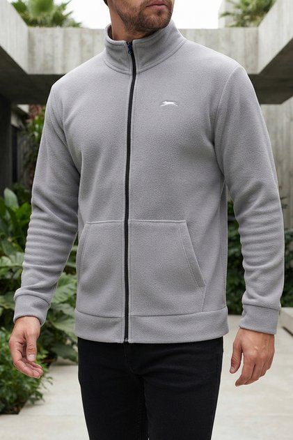 5015 Men's Fleece Cardigan Zipper Sweatshirt