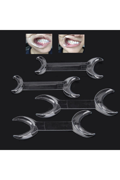 2 large 2 small Dental Double-headed Intraoral Cheek Lip Retractor 4pcs Mouth Opener Dental Intraora