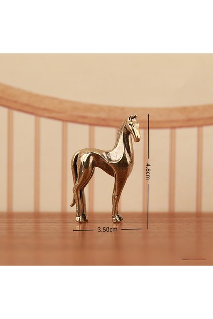 A Statue Year of The Horse Figure Home Decorative Tea Pet/table Ornament, Brass Figurine/decoration.