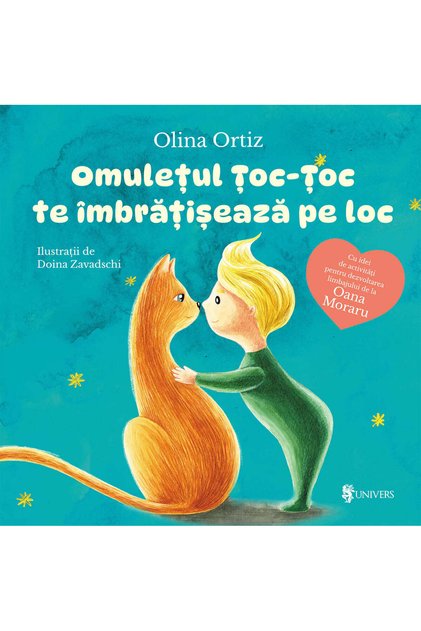 Micul omuleț din Tock-Tock te îmbrățișează imediat.