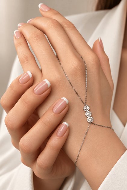 925 Ayar Gümüş Dizi Zirkon Taşlı Şahmeran - 45098008
