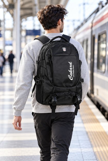Ck-semi Mountaineer 17 Inc Backpack with Laptop Compartment Black