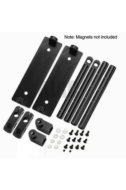 Black 1 Set Alloy Magnetic Stealth Invisible Body Post Mount For 1:10 RC Models Car Drift HSP D90 Sa