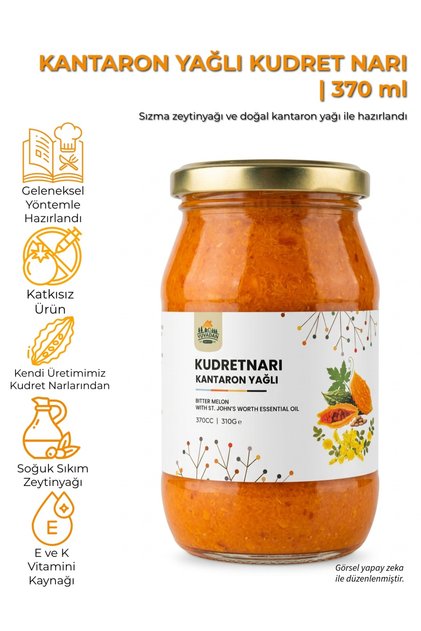 Kantaron Yağlı Kudret Narı - 370cc | Kendi üretimimiz kudret narlarından