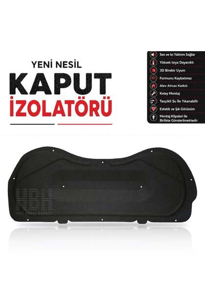 Opel Corsa F Uyumlu Motor Kaput Altı Izolatörü 2020 Sonrası+KLİPS