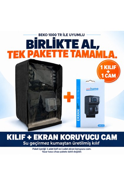 1000 TR Pompa Yazar Kasa Kılıf / Çanta + Ekran koruyucu