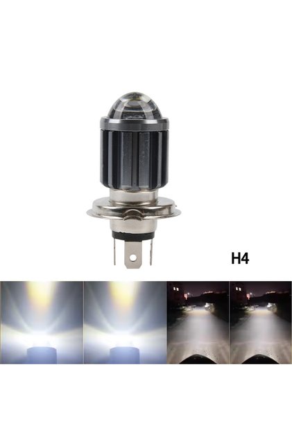 White H4 10000Lm H4 LED H6 BA20D 70000LM LED Motorcycle Headlight Bulbs CSP Lens White Yellow Hi Lo