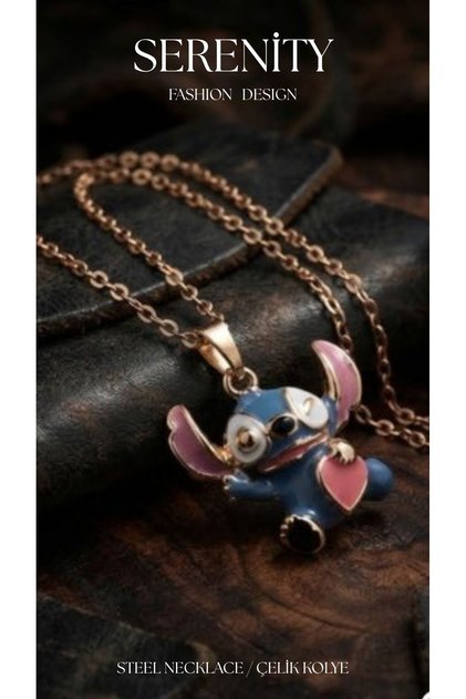 Lilo Stitch Çelik Kolye05