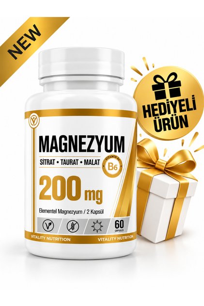 Magnesium Citrate + Taurate + Malate + Vitamin B6 60 Capsules