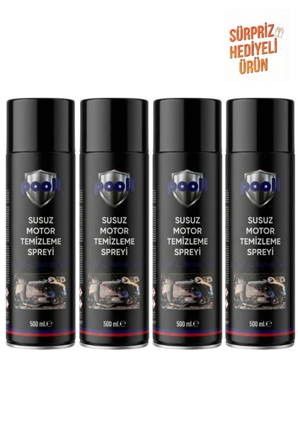 Susuz Motor Temizleme Spreyi 500 ML 4 Adet Motor Temizleme Spreyi Motor Yıkama Spreyi