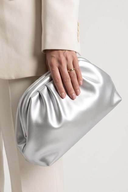 Leather bag with zodiac sign