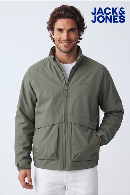 Jacket - Khaki Brown Water-Resistant Windproof Coat