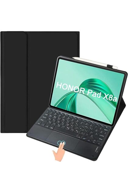 Keyboard Case (Arabic/English) for Honor Pad X8a (11 inch 2024) with Touch Control Panel, Bluetooth,