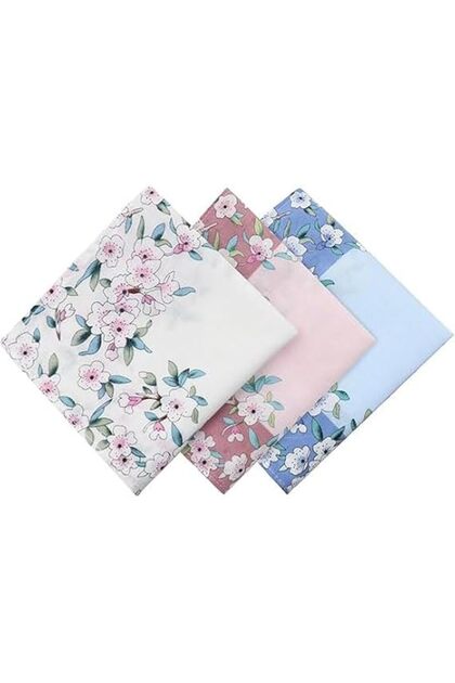 Ladies Printing Floral Handkerchiefs, Floral Pattern Handkerchiefs for Women, 43CM Cotton Ha